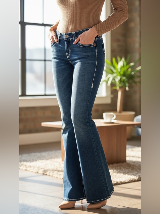 True Religion Denim - True Religion Women's Dani Super T Flare Jeans